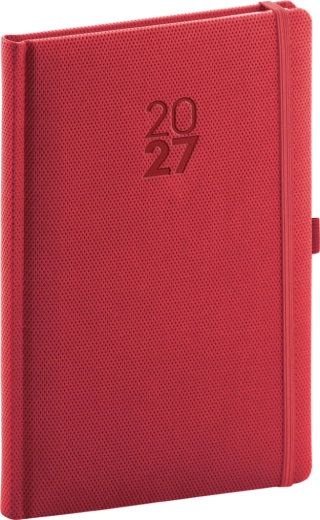 Notique weekly diary Diamante 2027 red 15 × 21 cm
