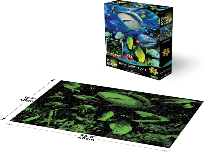 Prime 3D glowing puzzle Shark 500 pieces