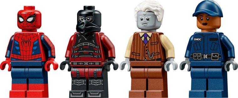 Four minifigures for Marvel stories