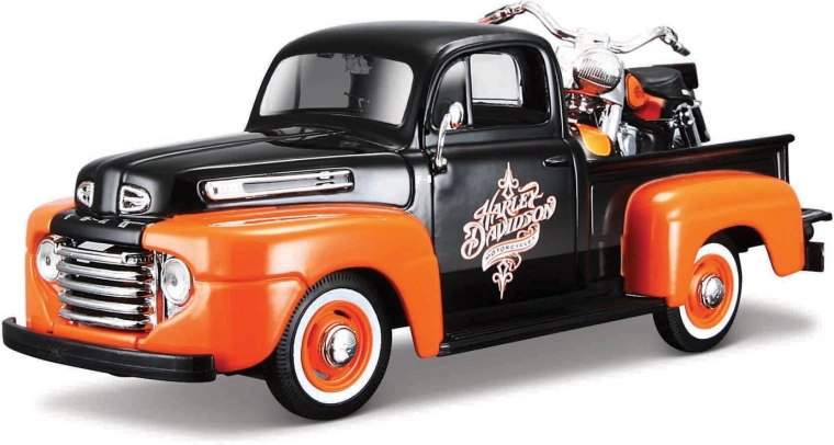 Maisto Harley-Davidson Custom 1948 Ford F-1 пикап с 1958 FLH Duo Glide 1:24