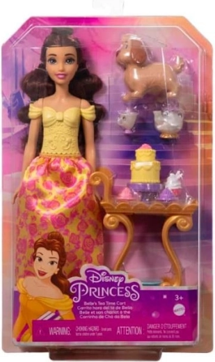 Disney Princess Belle with tea cart – doll playset