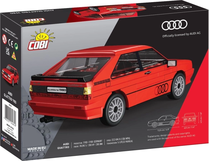 Officially licensed Audi model in 1:35 scale