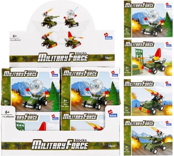 Military Vehicle Building Set – 4 Variants