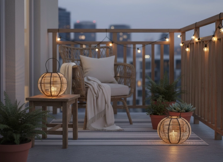 Atmosphere on the balcony and terrace