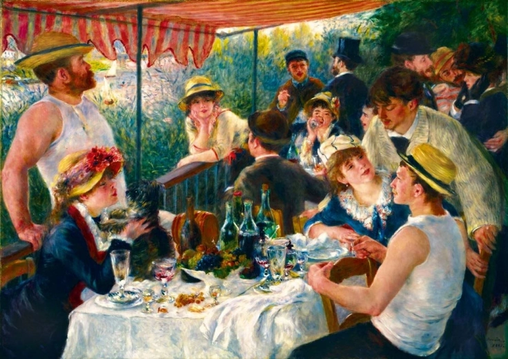 Puzzle Bluebird Breakfast of Rowers 1000 pieces