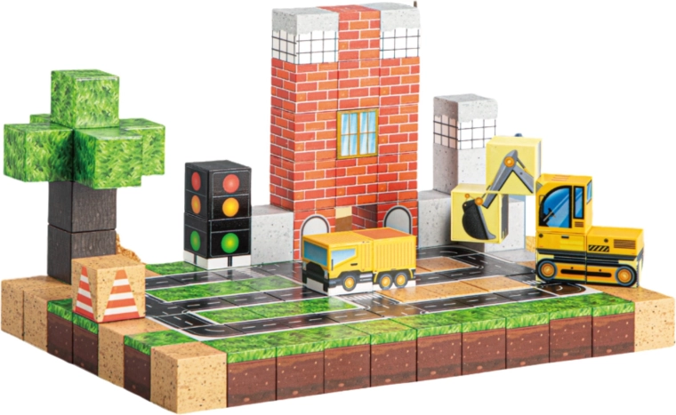 A construction site full of details