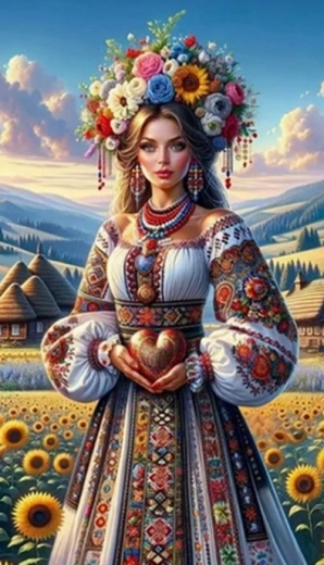 Диамантено рисуване – момиче със слънчогледи 30 × 40 см