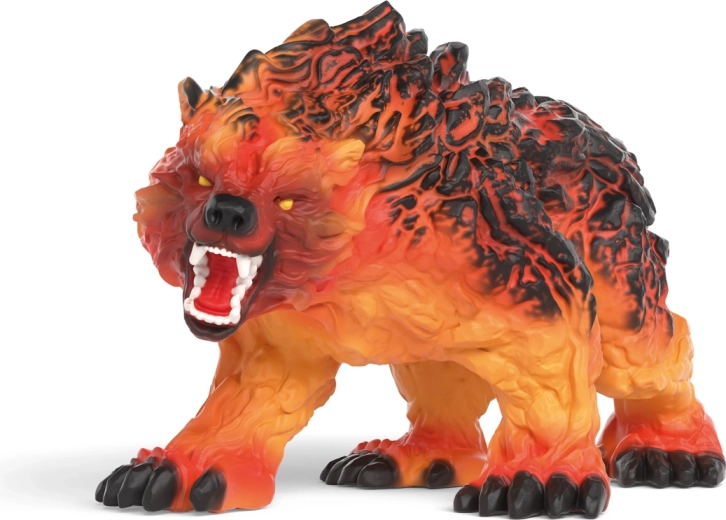 Lava bear figure and crystal details