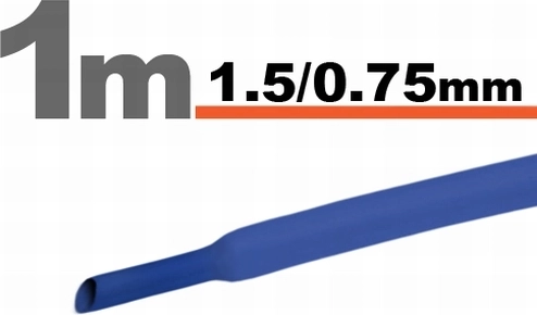 Син шлаух 1,5 / 0,75 mm