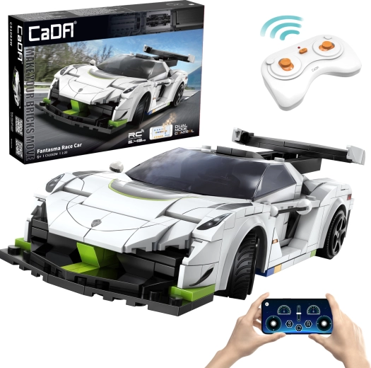 Конструктор CaDA RC състезателен автомобил FANTASMA Race Car 1:20, 322 части, Dual Mode