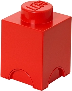 Lego storage box 1 – red