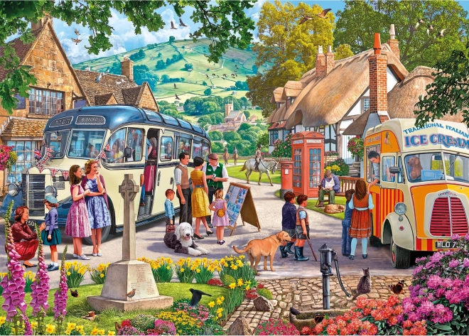 GIBSONS Puzzle Boarding the Bus 1000 pieces