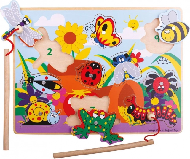 Bigjigs Toys Wooden Insect Catching Game