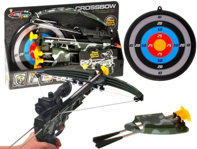 Kids’ crossbow with laser sight and target