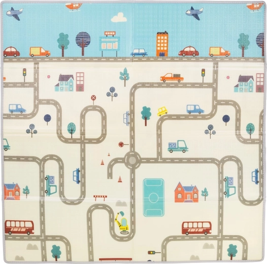 Children's play mat 178×178 cm city chipolino