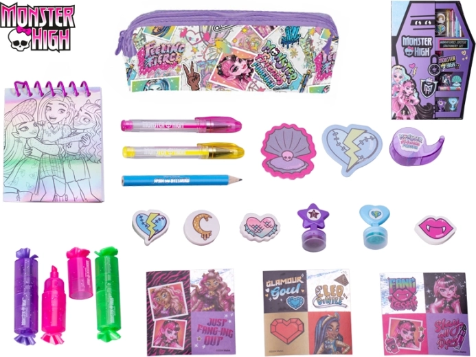 Monster High pencil case with stickers