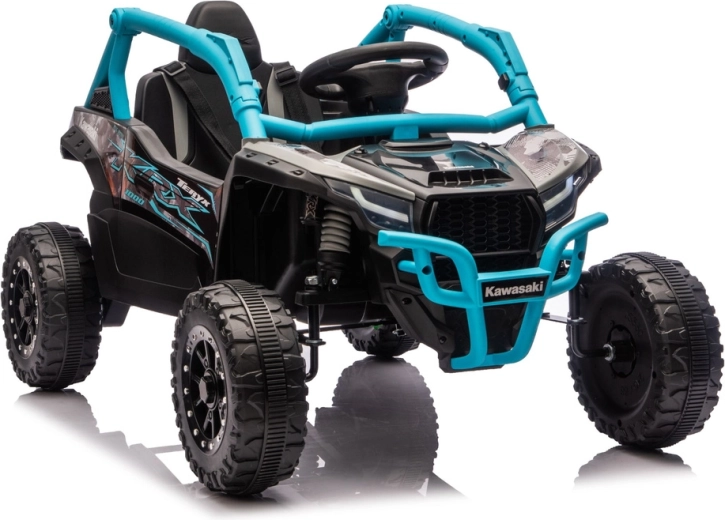 KAWASAKI JS330 24V Electric Ride-On Car, Black-Blue