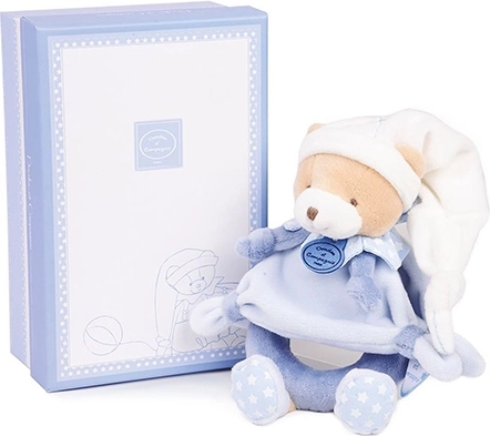 Подаръчен комплект Doudou – Плюшена дрънкалка Меченце