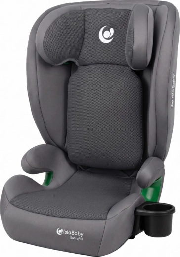 IslaBaby SafiroFix i-Size детско столче за кола 100–150 cm (15–36 kg) ISOFIX mesh grey