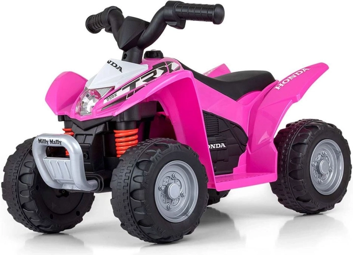 Electric Kids' Quad Bike HONDA ATV Pink – Licensed Ride-On MILLY MALLY