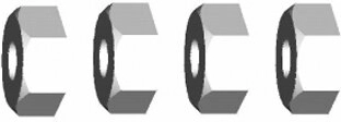 Set of six-sided couplers Voltage, Major, Tiger, Hoolk, Infect and Liquid - 1 piece