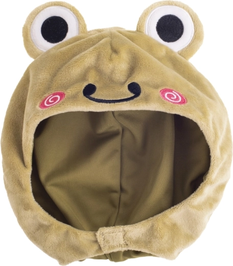 Removable frog hoodie to develop fine motor skills