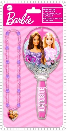 Barbie Necklace and Brush Set