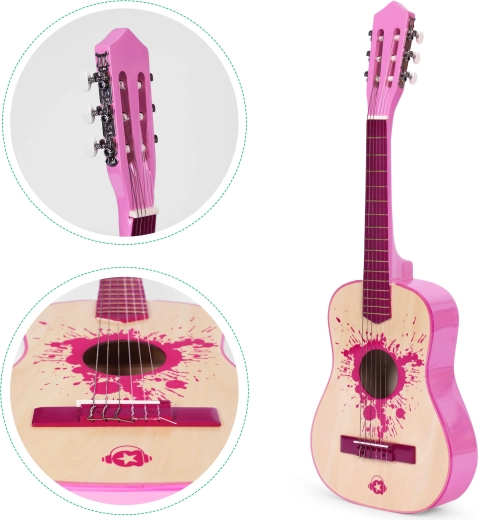 Tuning pegs and 18 frets