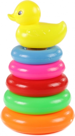 Colorful Children's Pyramid with Duckling