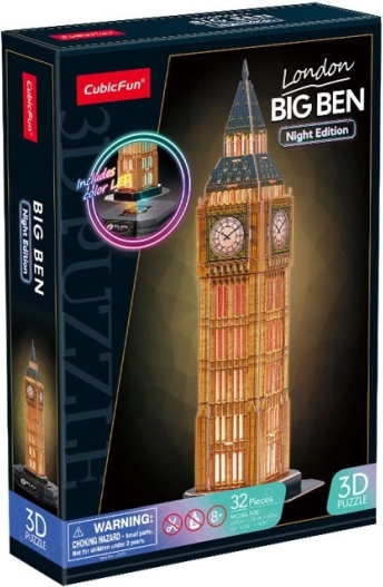 Puzzle 3D with LED Night Edition: Big Ben