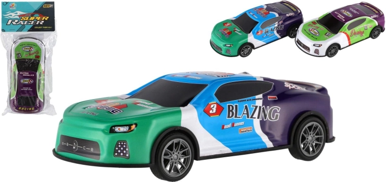 Friction-powered racing car 17 cm – plastic sports toy car