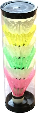 Colored Badminton Shuttlecocks (6 pcs)