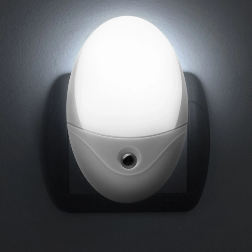 Phenom LED Night Light with Light Sensor, White