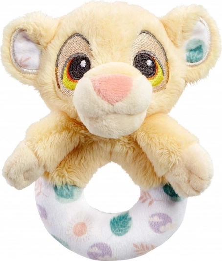 Плюшена дрънкалка SIMBA – Цар Лъв, мека за бебета