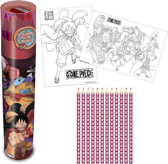 Комплект цветни моливи ONE PIECE 12 бр. в калъф