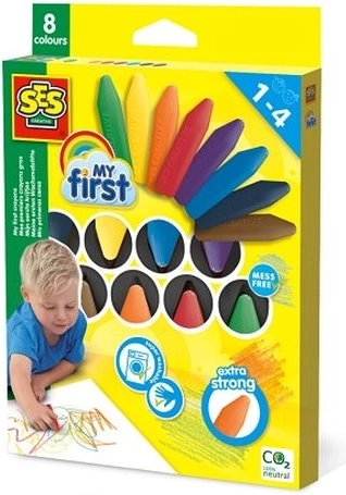 SES Creative My First восъчни пастели – 8 цвята