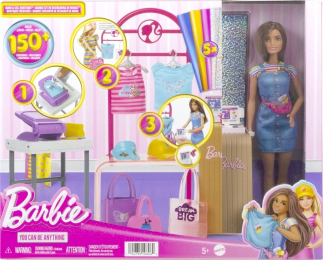 Barbie Fashion Design Studio with Doll HKT78