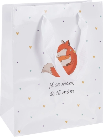 Подаръчна хартиена торбичка „Já se mám“ 18 × 10 × 23 см