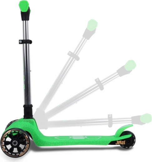 Height-adjustable handlebars and easy folding