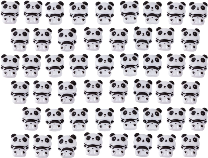 50 panda figures and accessories in the set