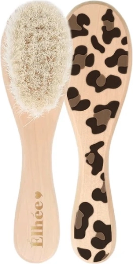 Élhée baby brush made from natural cherry wood graouu
