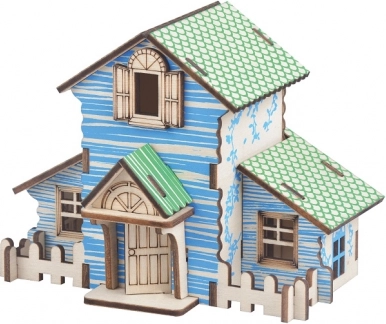Woodcraft wooden 3D puzzle Forest Cabin
