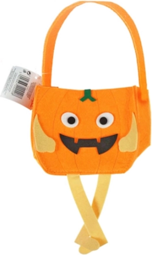 Halloween Felt Pumpkin Basket