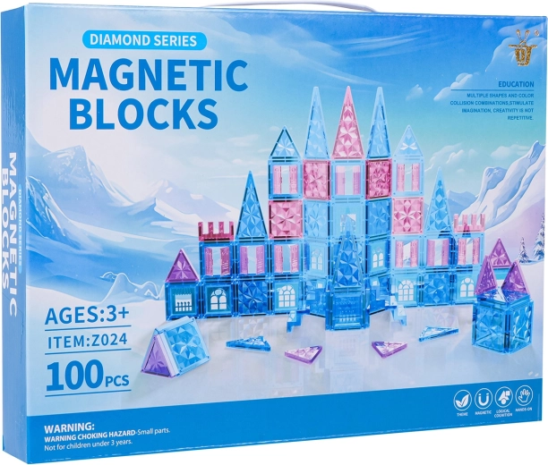 Магнитен конструктор ICE SNOW, 100 части