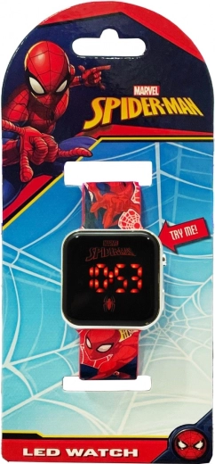 Детски LED часовник с календар Spider-Man