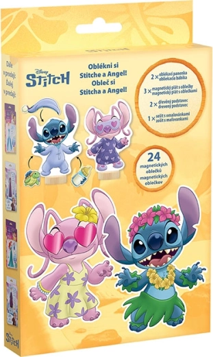 Magnetic dress-up with coloring book Lilo & Stitch