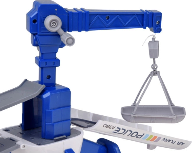 Working crane with platform