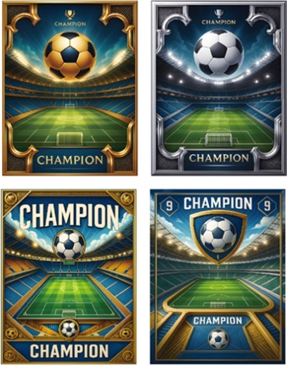 Large Gift Bag with Football Design