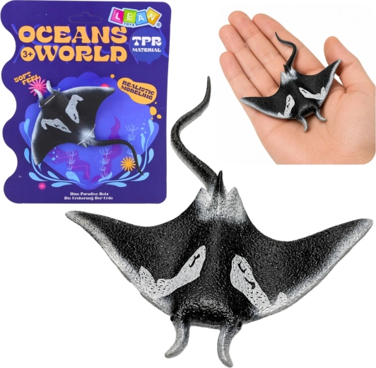 Rubber manta ray figure (stingray) 13 cm