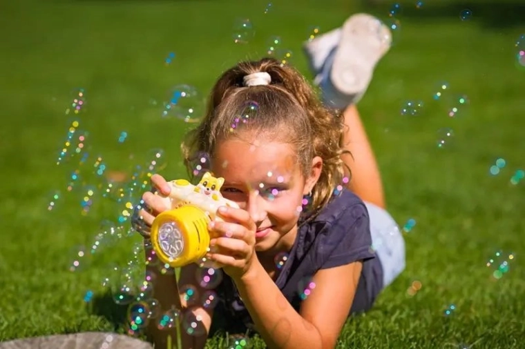 Bubbles when the trigger is pressed
